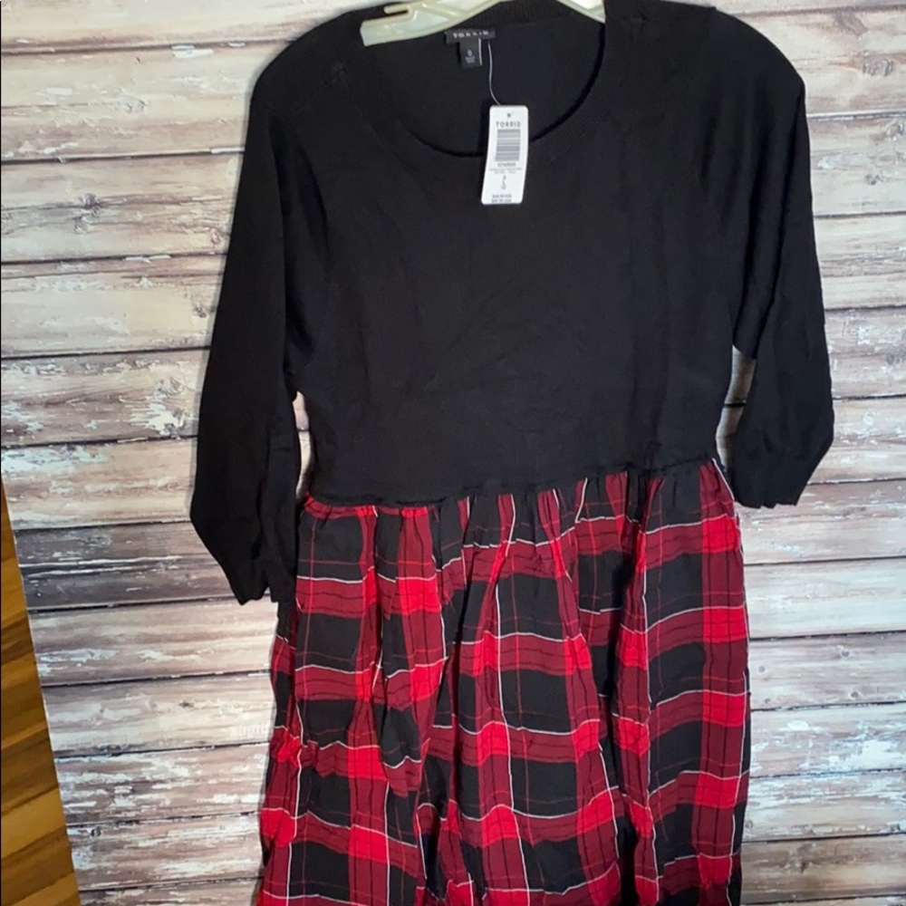 Torrid pocket plaid dress
